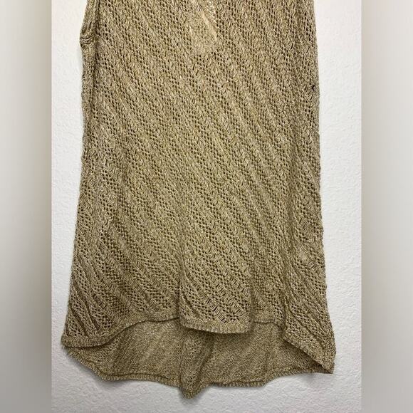 NWT New York & Company Acrylic Crochet Knit Yarn Sleeveless Blouse Size Large - Picture 3 of 9